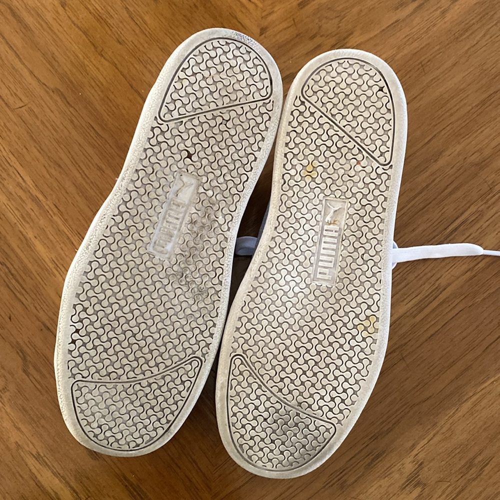 PUMA SMASH PLATFORM WHITE SNEAKERS - Picture 8 of 10
